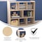 Flash Furniture Bright Beginnings Commercial Grade 8 Section Modular WoodenClassroom Open StorageUnit, Safe, Kid Friendly Design, Natural MK-ME10513-GG - alternate 3